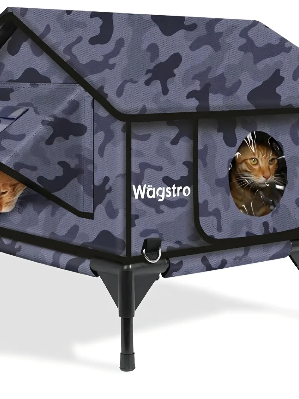 NIB Indoor and Outdoor Heated Cat House. 100% Waterproof, Escape Door, Elevated